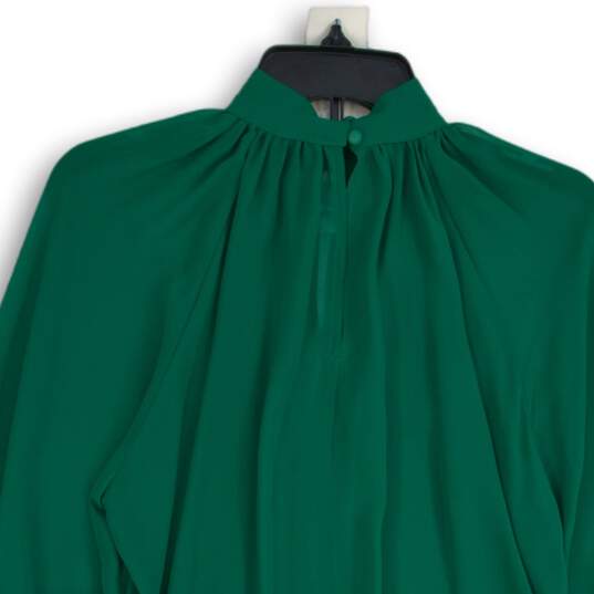 NWT 7th Avenue New York & Company Womens Green Balloon Sleeve Blouse Top Size XS image number 4