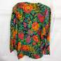 Karen Kane Vintage 80s Multicolor Floral Print Open Front Jacket Women's Size XS image number 2