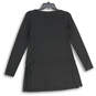 Womens Black Long Sleeve Round Neck Pullover Tunic Blouse Top Size PS/PP image number 2