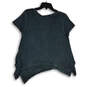 NWT Womens Blue Cap Sleeve Round Neck Eagle Studded Pullover T-Shirt Size S image number 2