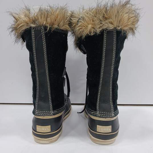 Sorel Women's Black Joan of Arctic Winter Boots Size 8 image number 4
