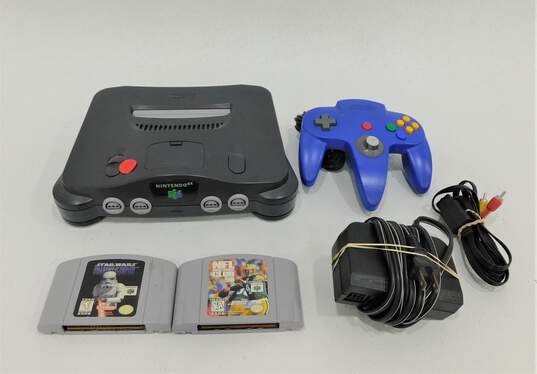 Nintendo 64 W/ 2 Games, Star Wars Shadows Of The Empire image number 1