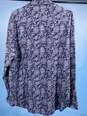 Tallia Mens Blue Paisley Print Long Sleeve Dress Shirt Size L T-0552191-F image number 3