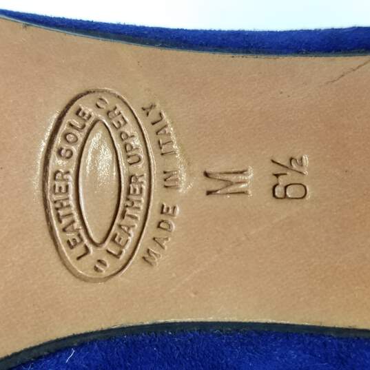 Mr. Jay Women's Blue Leather Heels Size 6.5 image number 8