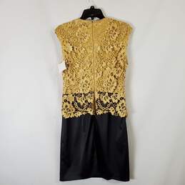 Just Taylor Women Black Gold Dress NWT sz 4 alternative image