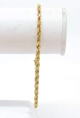14k Yellow Gold Twisted Rope Chain Bracelet 7.2g alternative image