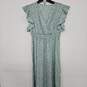 Allover Print Ruffle Trim Shirred Waist Dress image number 2