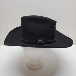 Stetson Cowboy Hat Black 4x Beaver Fur-Based Felt Leather alternative image