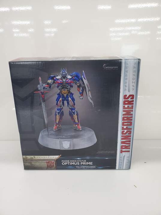 Transformers The Last Knight Optimus Prime 12 Statue Phone Changer Untested image number 1