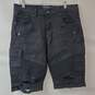 Supply & Demand Distressed Black Denim Jean Shorts 36W XL image number 1