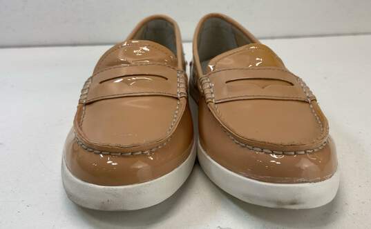 Cole Haan Grand.OS D42845 Pinch Beige Patent Leather Loafers Shoes 5.5 B image number 3