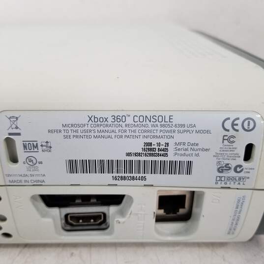 Xbox 360 Fat 60GB Console Bundle Controller & Games #2 image number 6