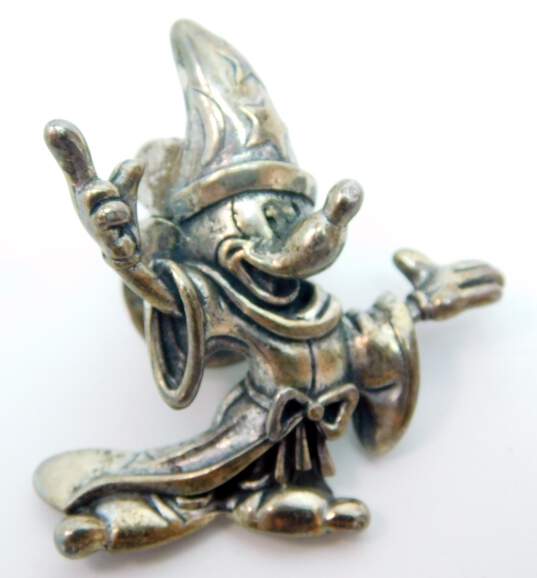 Disney Sterling Silver Mickey Mouse Sorcerer's Apprentice Pin 7.4g image number 2