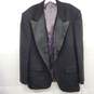 Christian Dior Grand Luxe Black Tuxedo Jacket Men's Size 43R AUTHENTICATED image number 1