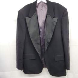 Christian Dior Grand Luxe Black Tuxedo Jacket Men's Size 43R AUTHENTICATED