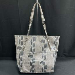 Kenneth Cole Reaction Snakeskin Pattern Cloth Tote Purse alternative image