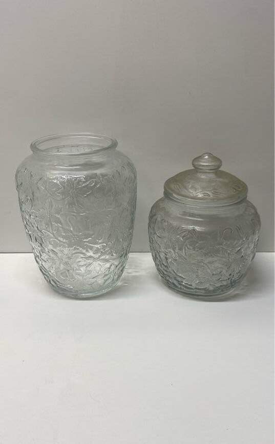 2 Princess House Fantasia Glass Canister / Cookie Jar image number 1