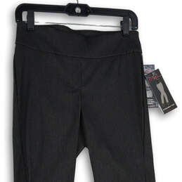 NWT Womens Gray Tummy Control Panel Pull-On Straight Cut Trouser Pants Sz 6 alternative image