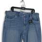 NWT Womens Blue Medium Wash Stretch Pockets Denim Straight Leg Jeans Size 16 image number 3