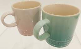 2 Le Creuset 100ml 3.5 oz Espresso Ombre Pink & Blue Mugs alternative image