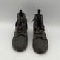Womens Leyton Gray Wool Round Toe Lace-Up 7 Eye Ankle Boots Size 8 image number 2