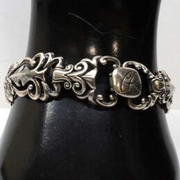 Carolyn Pollack Relios Sterling Silver Curvy Open Link 7" Bracelet alternative image