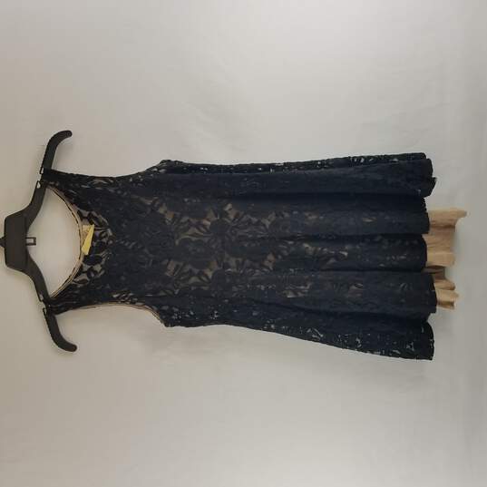 Free People Womens Black Lace Mini Dress XS image number 1