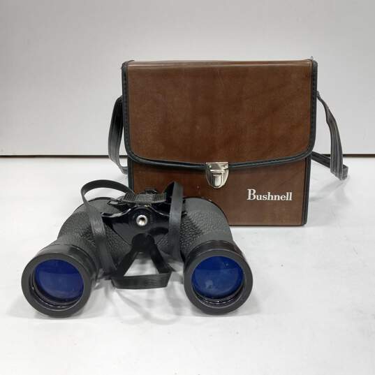 Vintage Bushnell InstaFocus Zoom Binoculars In Carrying Case image number 1