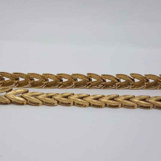 AE Solid 14k Gold Fishtail 20" Chain Necklace 37.4g image number 2