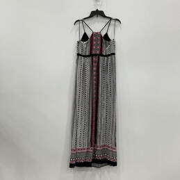 NWT Womens Multicolor Julian Border Sleeveless V-Neck Maxi Dress Size M alternative image