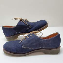 Dr. Martens CAGNEY Blue Denim Oxford Shoes Size 12M/13L