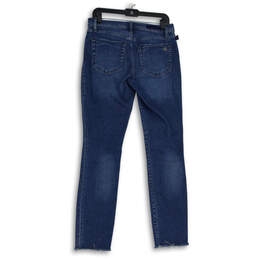 Womens Blue Denim Medium Wash 5-Pocket Design Straight Leg Jeans Size 10M alternative image