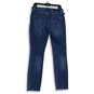 Womens Blue Denim Medium Wash 5-Pocket Design Straight Leg Jeans Size 10M image number 2