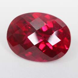 Oval Faceted Loose Ruby Gemstone - 6.94ct