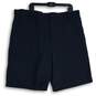 NWT Greg Norman Mens Black Slash Pocket Flat Front Golf Chino Shorts Size 42 image number 1