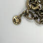 Designer J. Crew Gold-Tone Clear Crystals Lobster Clasp Statement Necklace image number 4