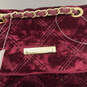NWT Womens Purple Red Semi Chain Strap Inner Pockets Crossbody Bag Purse image number 7