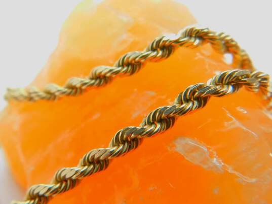 14K Yellow Gold Twisted Rope Chain Necklace 14.7g image number 2