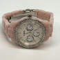 Designer Fossil Stella ES-2791 Pink Acrylic Strap White Analog Wristwatch image number 1