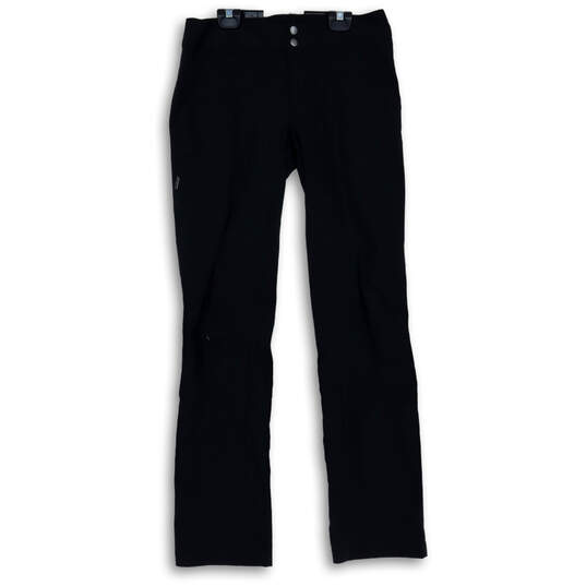 Womens Black Flat Front Pockets Saturday Trail Convertible Pants Size 8 image number 1