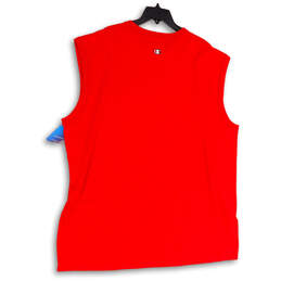 NWT Mens Red Crew Neck Sleeveless Pullover Activewear Tank Top Size XXL alternative image