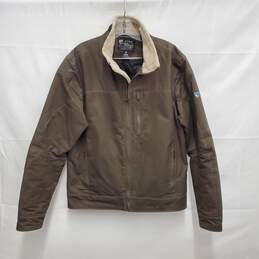 Khul MN's Gunmetal Khaki Quilted Lined Burr Jacket Size L alternative image
