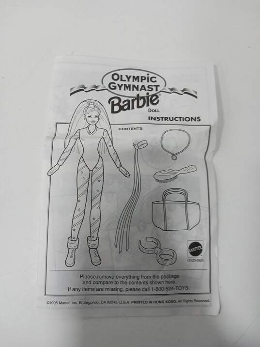 Olympic Gymnast Barbie Doll Playset IOB image number 2