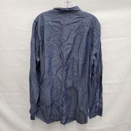 Michael Kors MN's Blue Denim Button Long Sleeve Shirt Size XL alternative image