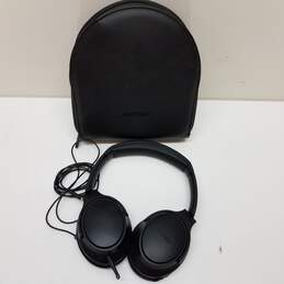 Bose Wired On Ear Black Headphones W/Case Untested