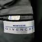 AUTHENTICATED Givenchy Monsieur Black Wool Mens' Suit Jacket Size 41 image number 3