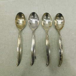 1847 Rogers Bros FLAIR Silverplate Set of 7 Demitasse Spoons W/extra serving spoon alternative image