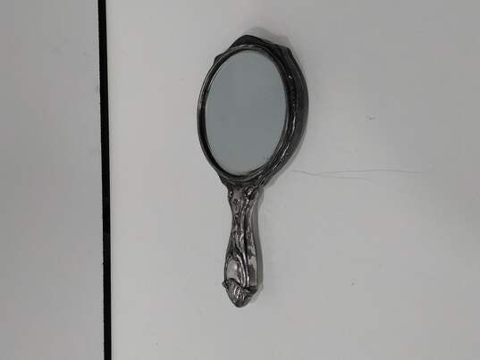 Vintage Silver Plated Hand Mirror image number 3