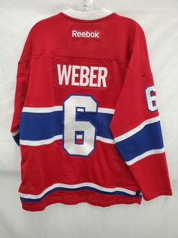 NHL Montreal Canadiens Reebok Hockey Jersey Size M Used- Weber alternative image