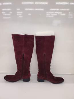 Women Born Cricket Abrielle Burgundy Vino Calf Suede Boots Size-8 alternative image